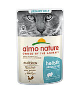 Влажный корм для кошек Almo Nature Holistic Functional Cat, с профилактикой мочекаменной болезни, с курицей 70