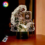 3D світильник нічник з пультом "Рапунцель" 3DTOYSLAMP, фото 3