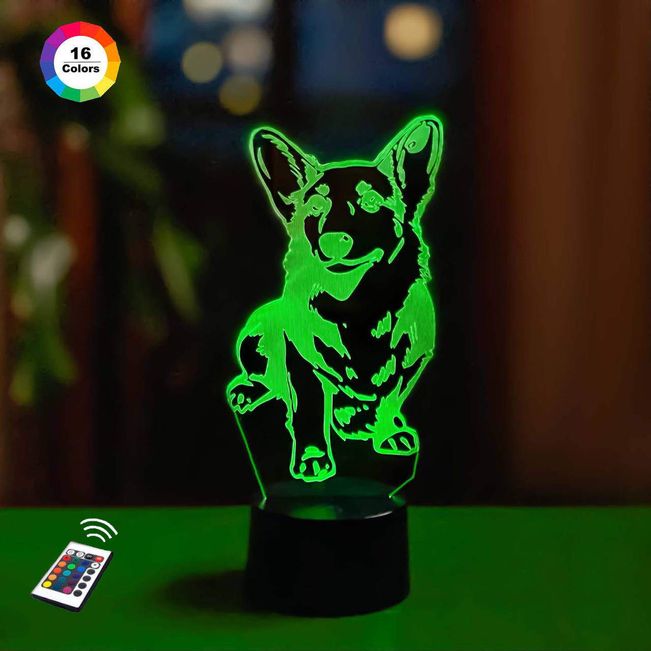 3D світильник нічник з пультом "Коргі" 3DTOYSLAMP, фото 1