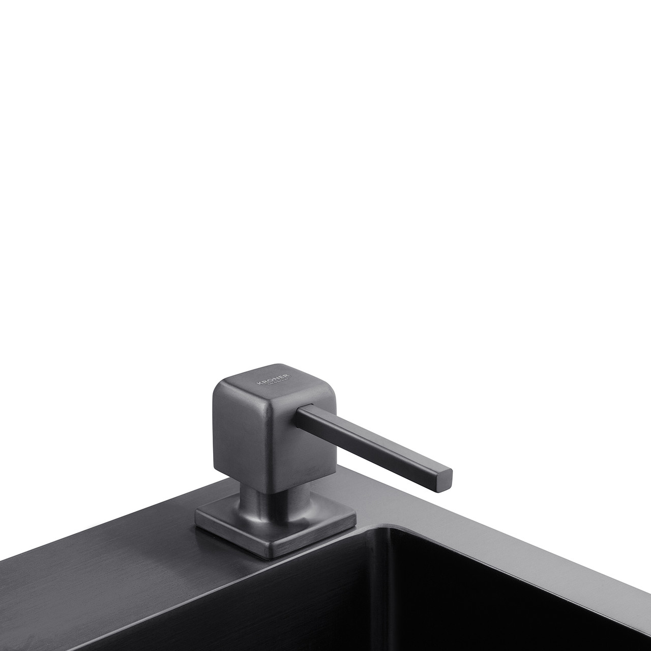 Дозатор для миючого засобу Kroner KRP Spender - SCH054 чорний PVD, фото 1