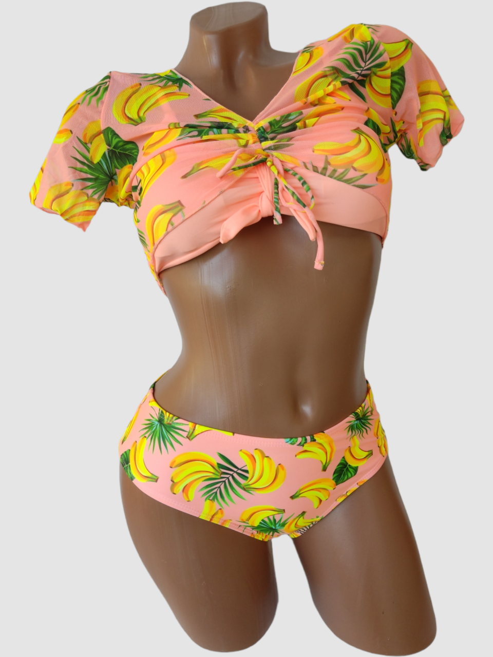 ОПТ Дитячий і підлітковий купальник з накидкою Z.Five 2217 персиковий на 32 34 36 38 40 розмір, зріст 120-160 см