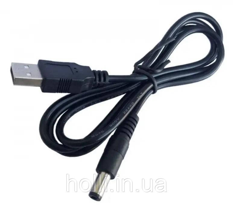 Кабель (шнур) USB - DC живлення Wi-Fi роутера на 5 вольт, 5.5x2.1 для роутера від Powerbank (повербанку)