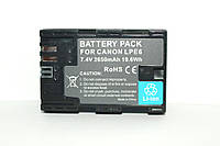 ТОП - Аккумулятор для фотоаппаратов CANON 60D, 70D, 6D, 7D, 5D Mark II, 5D Mark III - LP-E6 (аналог) - 2650 ma