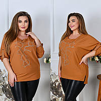 Гарна жіноча блуза великого розміру батал Фабрика моди Розміри: 52-54, 56-58, 60-62, 64-66