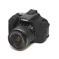 ТОП - Защитный силиконовый чехол для фотоаппаратов Canon EOS 600D, 650D, 700D - черный