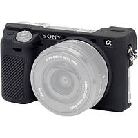 ТОП - Защитный силиконовый чехол для фотоаппаратов SONY A6300, A6400 - черный