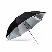 ТОП - Фото-зонт черно-серебряный на отражение Arsenal 110 см