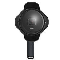ТОП - Подводный бокс DOME PORT от SHOOT для камер GoPro Hero 5, 6, 7 - (20 см - с блендой) ver. 2 (код №