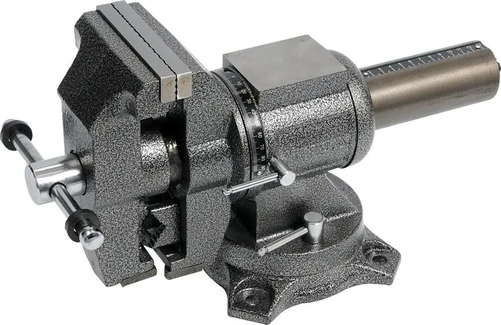Тиски слюсарні з трубним затиском 125 мм YATO YT-6506, фото 1