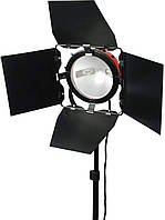 ТОП - Галогенный осветитель - постоянный свет FST 800 (800 Вт) (RED HEAD) с димером и охлаждением (3200K)