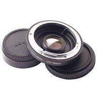 ТОП - Адаптер (переходник) Canon FD - Nikon (FD-AI) с корректирующей линзой