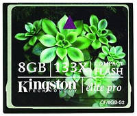ТОП - Карта памяти CF Kingston (Elite PRO) 8 GB (133X)