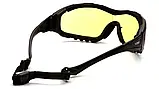 Захисні окуляри Pyramex V3G (amber) Anti-Fog, жовті, фото 3