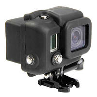 ТОП - Силиконовый чехол, футляр для бокса экшн камер GoPro Hero 3, 3+, 4, 4+ - черный (код № XTGP99)