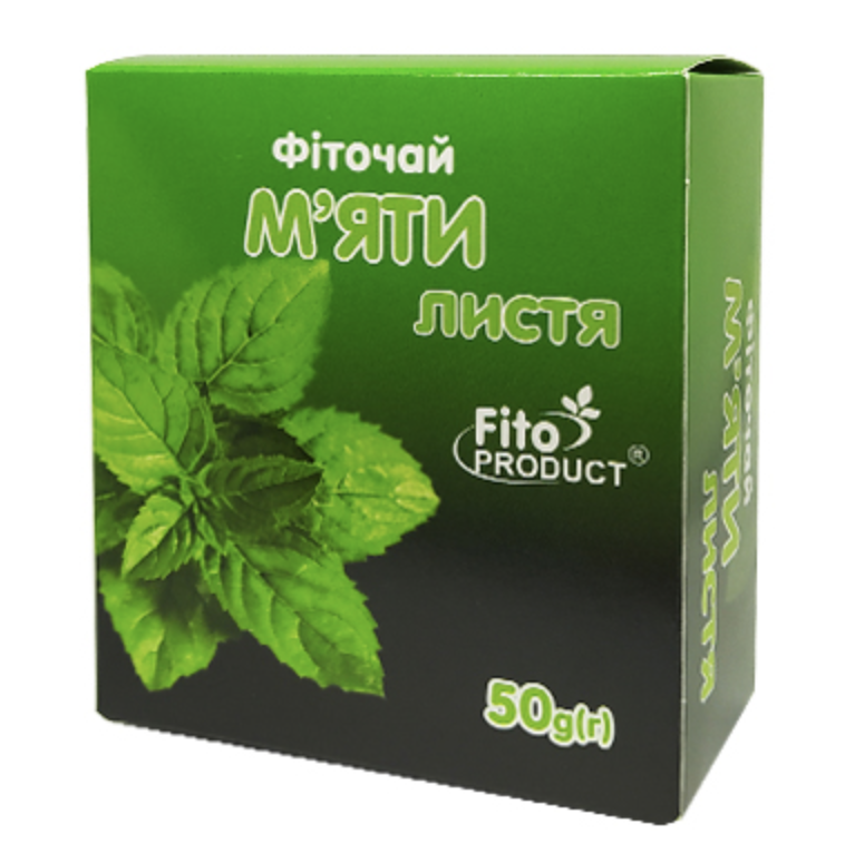 М'ята листя фіто чай, 50 гр