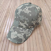 Камуфляжная кепка бейсболка окрас пиксель цвет оливковый размер 60-61