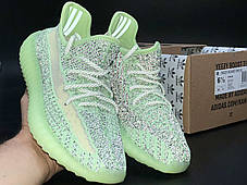 Кросівки Adidas Yeezy Boost 350 V2 Yeеzreel Reflective Green / Адідас Ізі Буст 350 Ізріл Рефлективні Зелені, фото 3