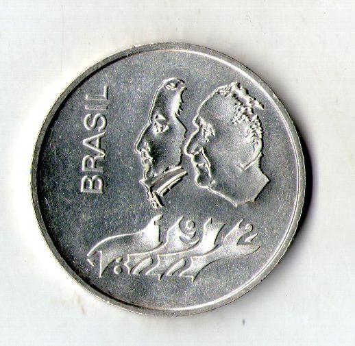 Бразилія 20 крузейро, 1972 150 років Декларації про незалежність срібло 18 грамів. No685