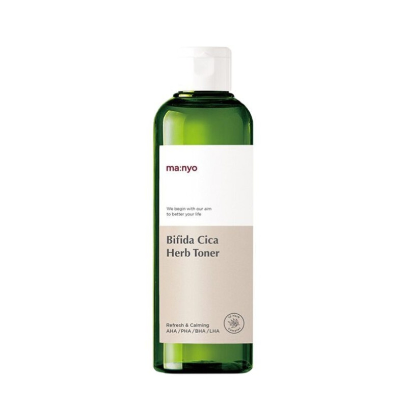 Manyo Bifida Cica Herb Toner 210 ml - Тонер заспокійливий з комплексом центелли та біфідобактеріями