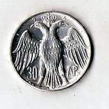 Греція Король Павло I 30 драхм 1964 рік королівське весілля срібло No198, фото 3