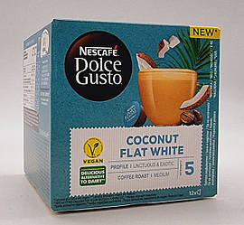 Кава в капсулах Nescafe Dolce Gusto Coconut Flat White 12 шт.