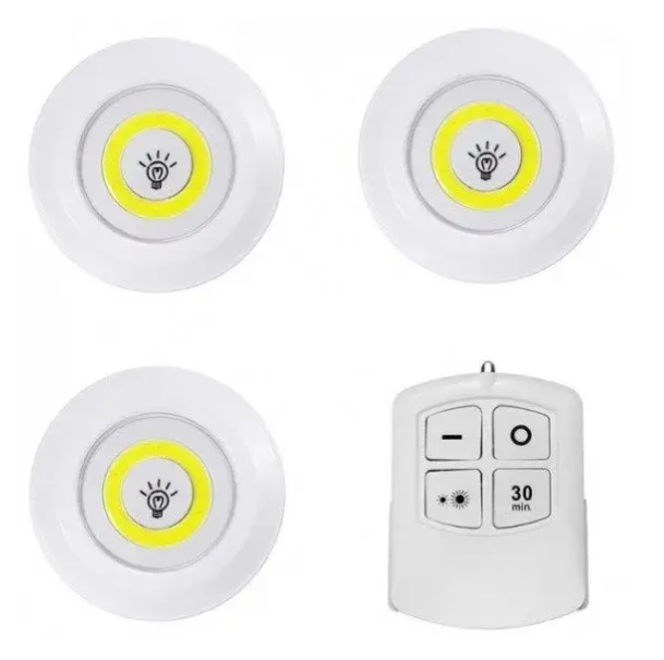 Комплект світлодіодних LED ламп BL-1012 COB 7477 з пультом, фото 1