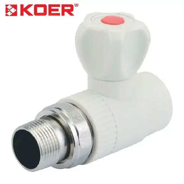 KOER K0160.PRO — 25x3/4 PPR Кран радіаторний прямий