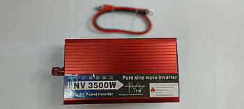 Перетворювач напруги 3500 Вт чиста синусоїда 12V/220V, інвертор для котла