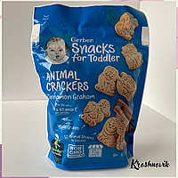 Gerber Animal crackers Крекери у формі тваринок для малюків з 12 місяців із корицею, 170 г