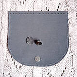 Клапан для сумки "Конюшина". Колір "Сірий"., фото 2