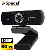 Веб камера FullHD 1080p 60fps USB с микрофоном для компьютера ПК ноутбука. Web camera юсб usb вебка вебкамера