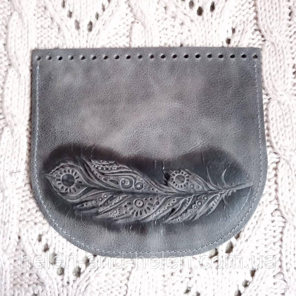 Клапан для сумки "Піро". Колір "Сірий"., фото 1