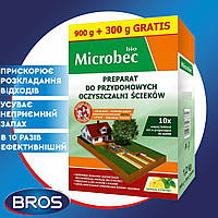 Порошок для выгребных ям и септиков Bros Microbec 1200 г Microbec BIO в 10 раз больше бактерий