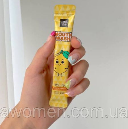 Освіжний ополіскувач Senana з екстрактом лимона, для порожнини рота (1 штука) 10 мл, фото 1