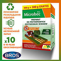 Бактерії для септиків та вигрібних ям Bros Microbec 1200 г Microbec BIO у 10 разів більше бактерій