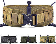 ACTIONUNION Тактический боевой ремень Комплект Airsoft Molle Belt Slim War Belt, Tan Large