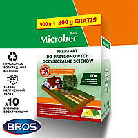 Бактерії для септиків та вигрібних ям Bros Microbec 1200 г Microbec BIO у 10 разів більше бактерій