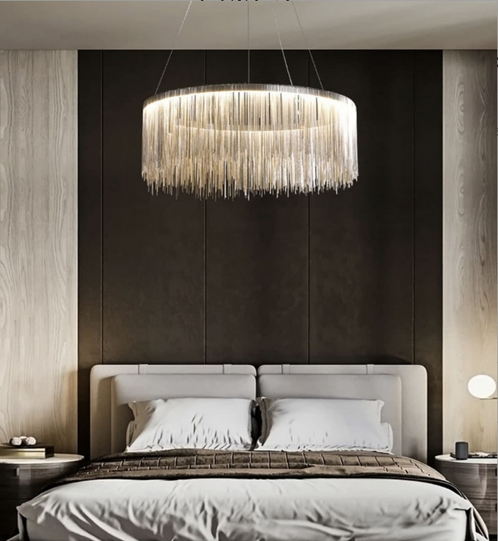 Підвісна люстра з ланцюжками Chrome Coins SP 07 SL NEW, фото 1