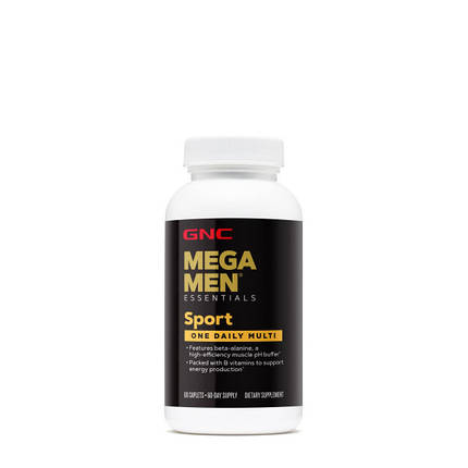 (уцінка термін по 7.24) Вітаміни для чоловіків GNC Mega Men Sport One Daily 60 капс., фото 1