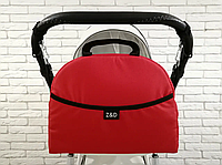 Универсальная сумка-органайзер для коляски (с крючками), Сумка на ручку детской прогулочной коляски для мам Красный
