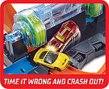 Трек Hot Wheels Неймовірні віражі Хот Вілс Corkscrew Crash Track Set Ігровий набір FTB65 Mattel Оригінал, фото 4