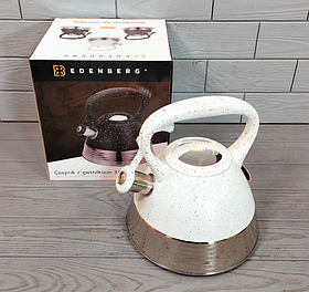 Чайник зі свистком із неіржавкої сталі 3 л Edenberg EB-8827  ⁇  Свистий чайник