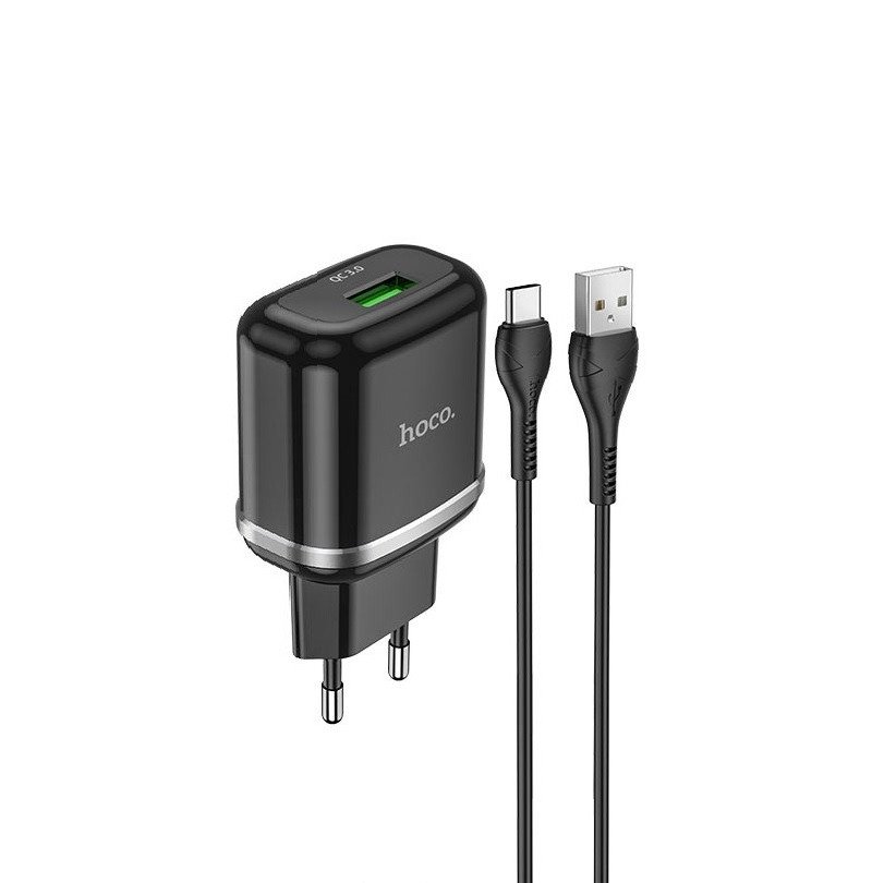 Зарядний пристрій Hoco N3 Special QC3.0 + кабель USB - Type C