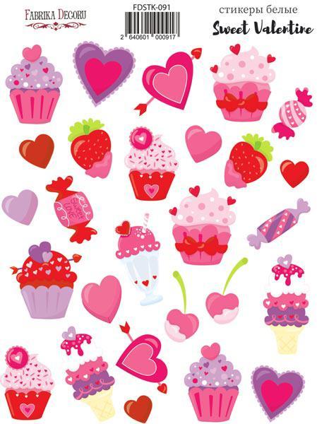 Набір наклейок (стикерів) 26 шт Sweet valentine #091
