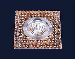 Квадратний коричневий точковий світильник 705A82