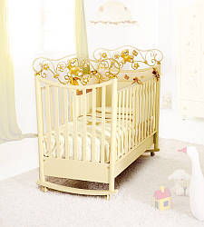 Ліжечко Baby Expert LETTINO PERLA Cream Gold