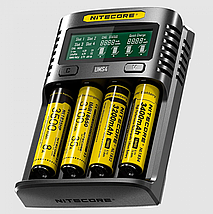 Nitecore UMS4 інтелектуальний зарядний пристрій для АА, ААА, 18650,26650 Li-ion, Ni-MH/Ni-Cd, фото 5