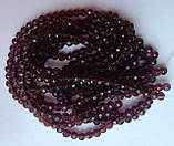 Бусина Куля з огранкою кольору виноградний 6 мм, фото 3