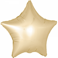 Гелиевый шар фольга 45см звезда Satin золото SPO - фото 1 - id-p1755450398