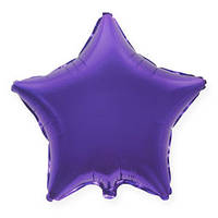 Гелиевый шар фольга 45см звезда фиолетовый V